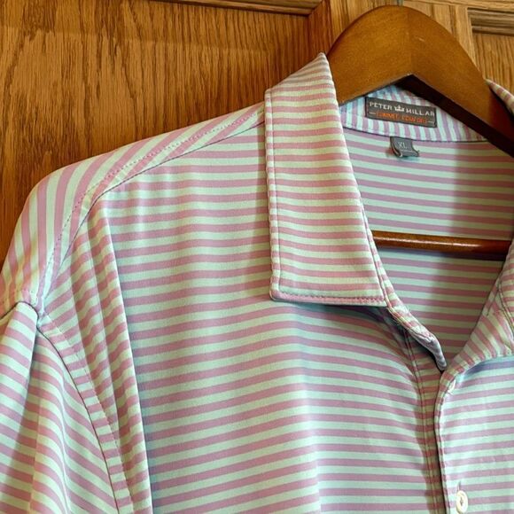 PETER MILLAR Summer Comfort Striped Polo Shirt - Picture 8 of 11